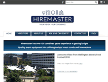 Tablet Screenshot of hiremaster.co.nz